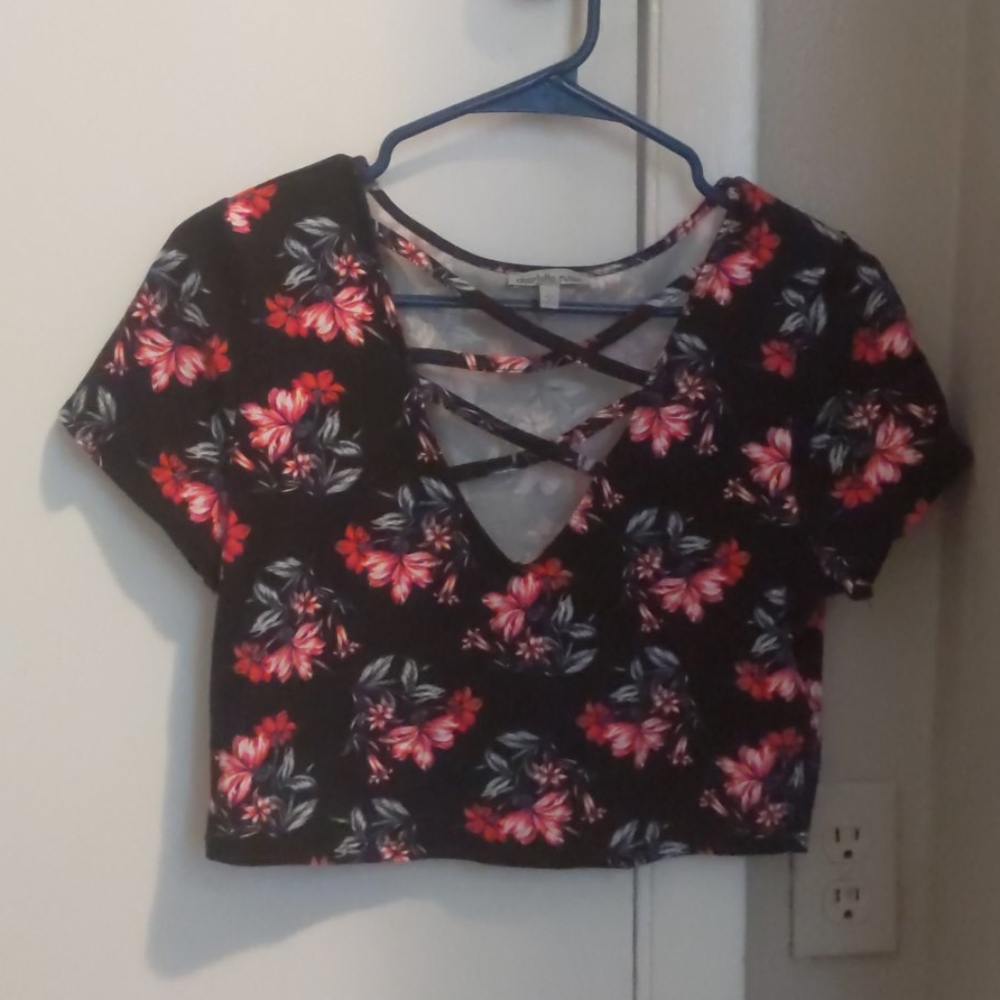 Floral crop top